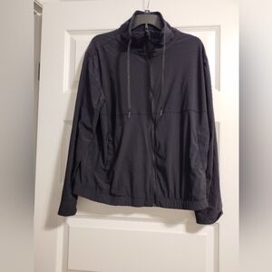 Ladies Active Full Zip Black Jacket
